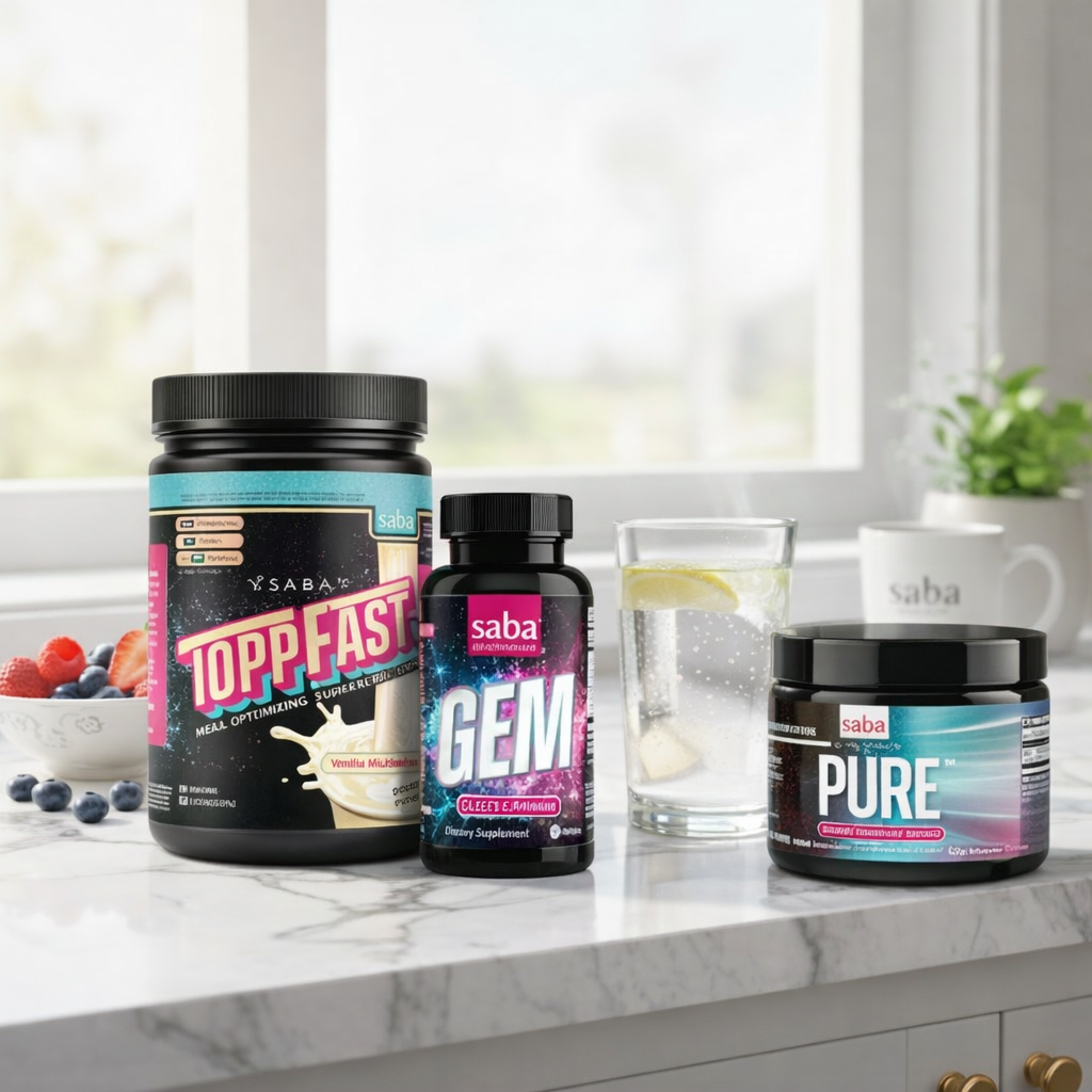 Saba wellness product collection