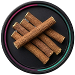 Supplement Facts panel for Saba Prime One with a list of herbal ingredients, alongside two women practicing yoga against a glowing blue background.